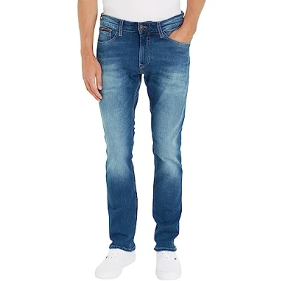 Image of Tommy Jeans Men&#039;s Jeans, Blue (Wilson Mid Stretch), 30W / 32L