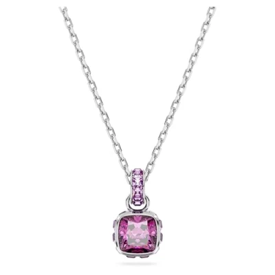 Image of Swarovski Birthstone PEND FEB Pendant Necklace, Women&#039;s, Size: One Size, Purple