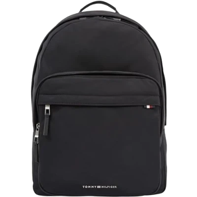 Image of Tommy Hilfiger Signature Backpack Rucksack, Men&#039;s, Size: One Size, Black