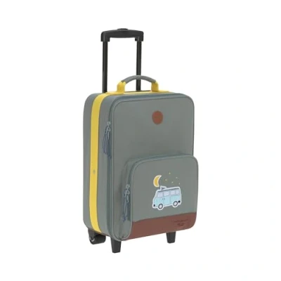 Image of Lässig Children&#039;s Trolley Case with Straps and Wheels 18.3 Litres, 46 cm, 3 Years/Trolley Adventure, Green, Luggage