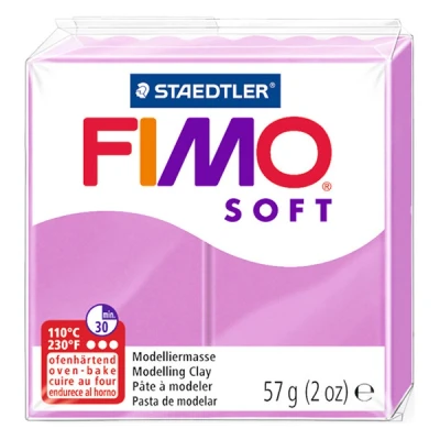 Image of STAEDTLER 8020 62 Fimo Soft Normal Block, Modelling Clay, 57 g, Lavender