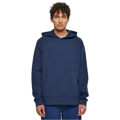 Image of Urban Classics Oversized Waffle Hoodie, Men&#039;s, Size: XXL, Darkblue