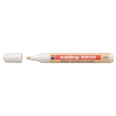Image of edding 8900 furniture marker pine round nib 1.5 2 mm for covering up scratches and damages on veneers, solid wood, tables, desks