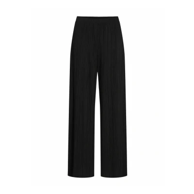Image of VILA MIT Weitem BEIN Trousers, Women&#039;s, Size: XS, Black beauty