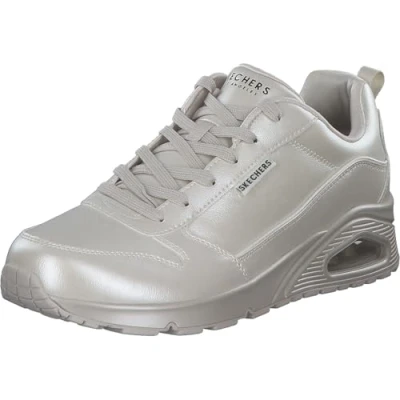 Image of Skechers UNO Trainers, Women&#039;s, Size: 3, Off white High quality imitation leather