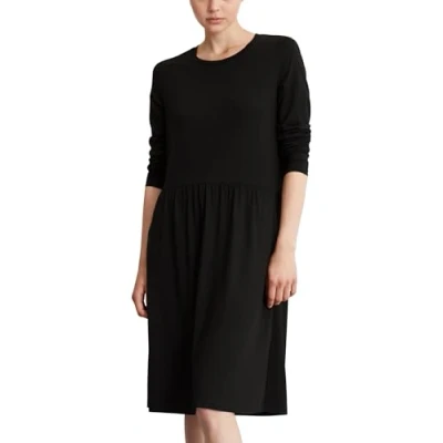 Image of Marc O&#039;Polo Denim Crewneck Jersey dress, Women&#039;s, Size: XS, Black
