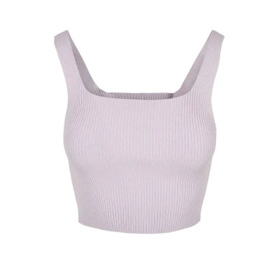 Image of Urban Classics Cropped Top, Women&#039;s, Size: XL, Lilac