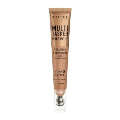 Image of Rimmel Multi Tasker Wake Me Up Foundation and Concealer 20ml (Various Shades) 065 Rose Honey