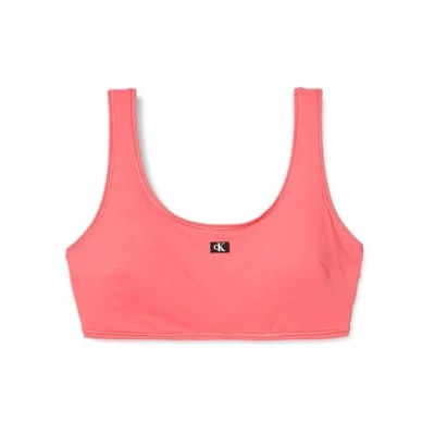 Image of Calvin Klein Swimwear Bralette Bikini top, Women&#039;s, Size: XXL, Dazzling coral