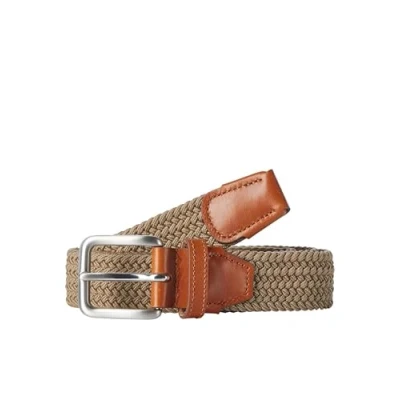 Image of JACK &amp; JONES Men&#039;s Jacspring Woven Belt Noos, Beige (Incense Incense), 40 (Manufacturer size: 90)