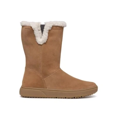 Image of Geox Theleven GIRL WPF Winter boots for kids, Size: 3, Whisky Calfskin