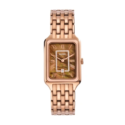 Image of Fossil Watch Rose goldcoloured, Women&#039;s, Size: One Size, gold coloured