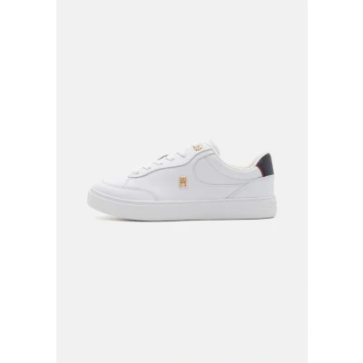 Image of Tommy Hilfiger Essential CHIC Court Trainers, Women&#039;s, Size: 7.5, White Leather
