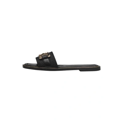 Image of Tamaris Damen Mules Pantoletten Textil Blockabsatz Sommer; BLACK/schwarz; 40 EU