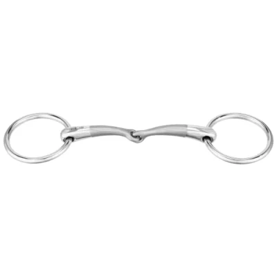 Image of Sprenger SATINOX Plain Bridle 12 mm Single Broken Stainless Steel 125 Width