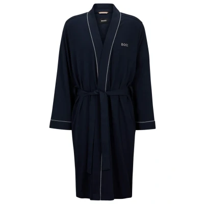 Image of BOSS Kimono Dressing gown, Men&#039;s, Size: Small, Dark blue