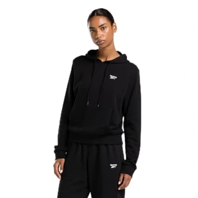 Image of Reebok French Terry Hoodie Sweatshirt, Women&#039;s, Size: 20/22, Black