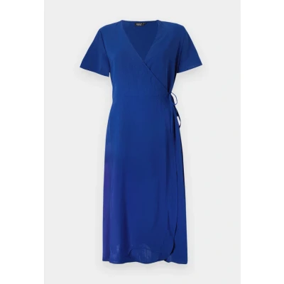 Image of ONLY Onlcali MIDI WRAP Dress Day dress, Women&#039;s, Size: XS, Mazarine blue