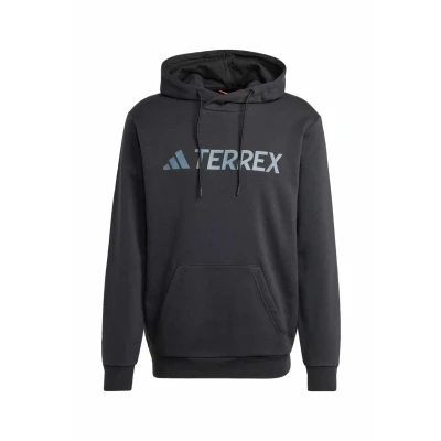 Image of Adidas Terrex Multi Large LOGO Hoodie, Men&#039;s, Size: Small, Black
