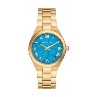 Image of Michael Kors Lennox Watch goldcoloured, Women&#039;s, Size: One Size, Gold coloured