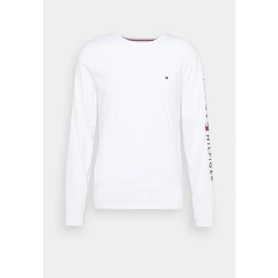 Image of Tommy Hilfiger LOGO Long Sleeve TEE sleeved top, Size: XS, White