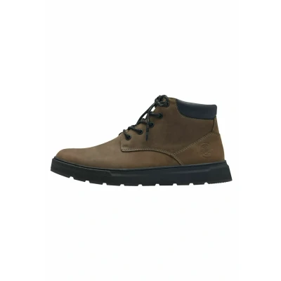 Image of s.Oliver Laceup ankle boots, Men&#039;s, Size: 10.5, Khaki leather and imitation