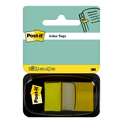 Image of Post it® Index Flags 25mm Red &amp; Yellow 2 x 50 Pk