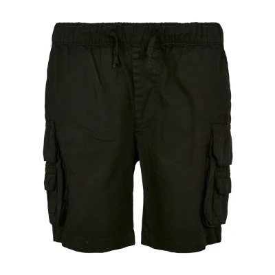 Image of Urban Classics Boy&#039;s Double Pocket Cargo Shorts, Black, S