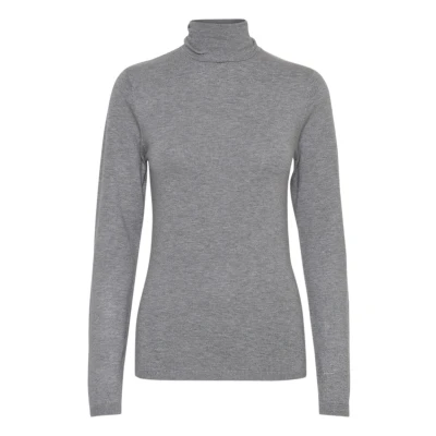 Image of ICHI Women&#039;s Jumper, Grey (Grey Melange), S