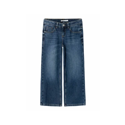 Image of NAME IT Girl Jeans Wide Fit, Dark denim blue, 164