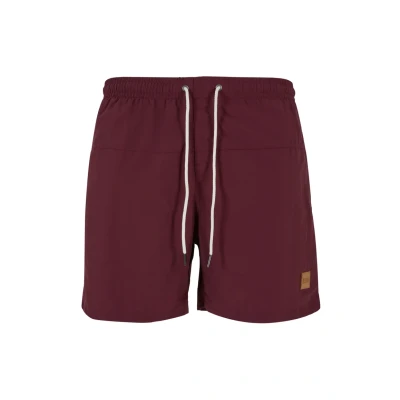Image of Urban Classics Block Swimming shorts, Men&#039;s, Size: Small, Cherry