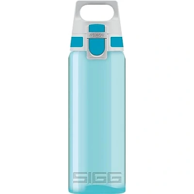 Image of Sigg Tritan Water Bottle Total Color ONE Aqua Suitable For Carbonated Beverages Dishwasher Safe Leakproof Featherweight BPA Free 0.6L