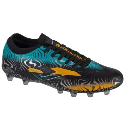 Image of Joma Evolution CUP Moulded stud football boots, Men&#039;s, Size: 11, Black/mint/gold Synthetics/textile