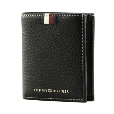 Image of Tommy Hilfiger TH Premium Corporate Leather Trifold Black, Black