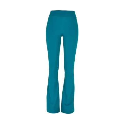 Image of Urban Classics Women&#039;s Ladies Recycled High Waist Flared Leggings Pants, Watergreen, 5XL