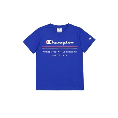 Image of Champion Boy&#039;s Short Sleeve T Shirt, Blue (Bs008), 3 4 Years