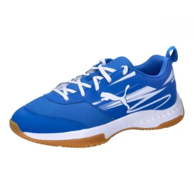 Image of Puma Varion II JR Unisex Handball shoes for kids, Size: 2, Team royal/white Textile/synthetics