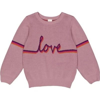 Image of Fred&#039;s World by Green Cotton Jumper for kids, Size: 4y, Pink haze