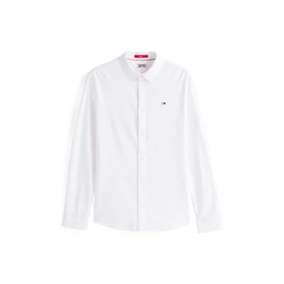 Image of Tommy Jeans Men&#039;s L/S Shirts/Woven Tops, White, XL