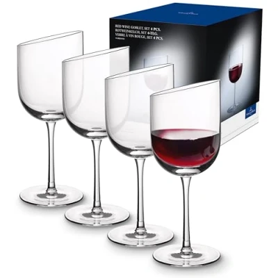 Image of Villeroy &amp; Boch Red Wine Glass NewMoon 405 ml 4 Pieces