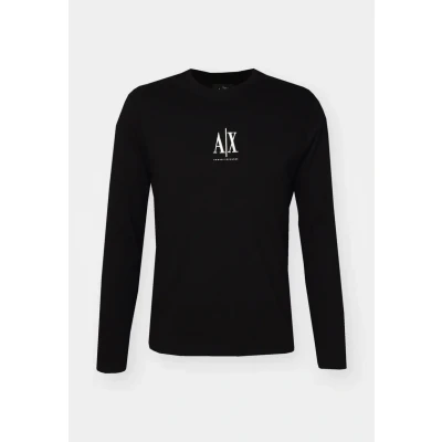 Image of Armani Exchange Long sleeved top, Men&#039;s, Size: Large, Black
