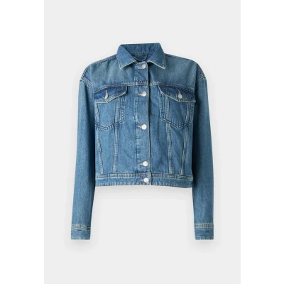 Image of BOSS Trucker Jacket Denim jacket, Women&#039;s, Size: Small, Navy