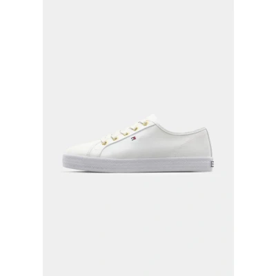 Image of Tommy Hilfiger Women&#039;s Essential Nautical Sneaker Low Top, White, 6 UK