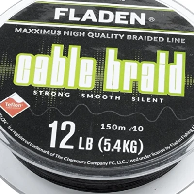 Image of Fladen Maxximus Cable Braid black 150m 0.13mm 18lbs 8kg Gevlochten lijn