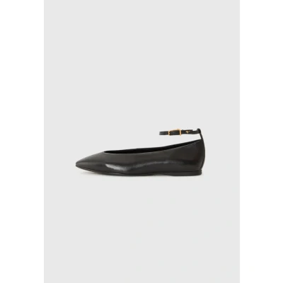 Image of Tamaris Ankle strap ballet pumps, Women&#039;s, Size: 4, Black shoes