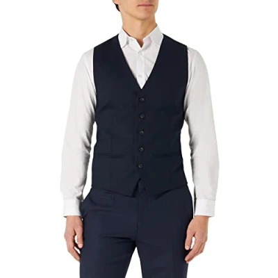 Image of Selected Homme Slhslim NEIL Suit waistcoat, Men&#039;s, Size: 40R, Navy blazer