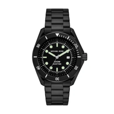 Image of Michael Kors Maritime Watch, Men&#039;s, Size: One Size, Black