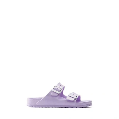 Image of Birkenstock Arizona BIG Buckle LEOI Narrow Slippers, Women&#039;s, Size: 7, Lavender Leather