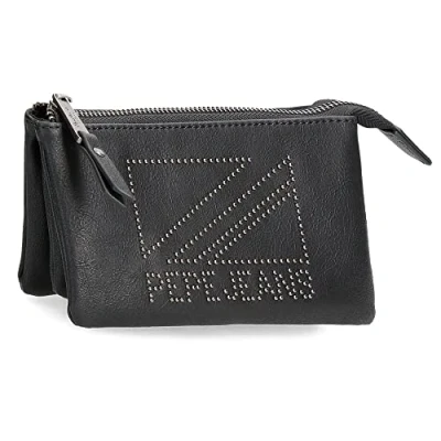 Image of Pepe Jeans Donna Purse Toiletry Bag, Black, Makeup bag