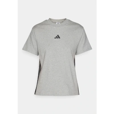 Image of adidas Women&#039;s Essentials 3 Stripes Cotton T Shirt